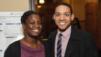 Two Columbia students attend a BALSO event.